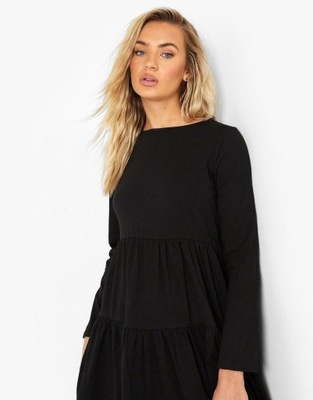 BOOHOO CZARNA SUKIENKA MINI 3FF NG2__XL