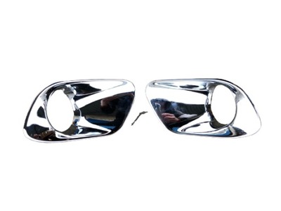 Хром w рамка протитуманної фари jeep cherokee kl 2014- фото №1