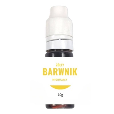 Barwnik do mydła migrujący żółty 10 ml