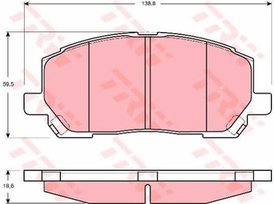 ZAPATAS DE FRENADO LEXUS PARTE DELANTERA RX 300 00-01  