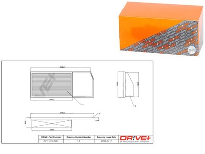 ФІЛЬТР ПОВІТРЯ FIAT 1.3D 11- FIORINO DRIVE+