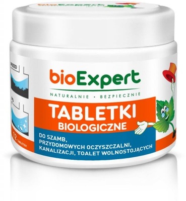 BIOEXPERT tabletki biologiczne 12 szt. do szamb i przydomowych oczyszczalni