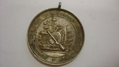 Niemcy medal strzelecki 1905 r. srebro stan 2