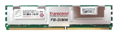 RAM 2GB 2Rx8 DDR2 667 FB ECC TS256MFB72V6U-T-S Transcend