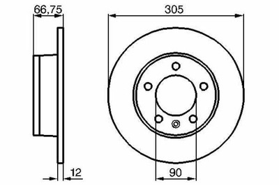 DISCO HAMULC. RENAULT MASTER 00-10 PARTE TRASERA  