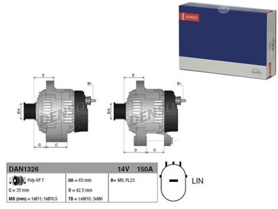 Denso генератор honda cr-v iv 1.6 i-dtec re фото №1