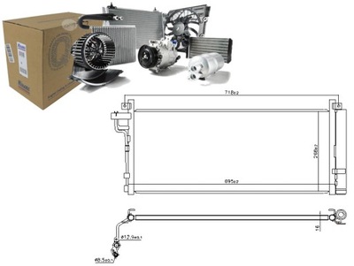 KONDENSATORIUS KONDENSATORIUS KONDICIONAVIMO NISSENS 940935 KIA STINGER 18- 