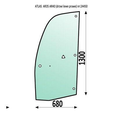 VENTANAS DO DE PUERTA IZQUIERDA DERECHA ATLAS AR35 AR40  