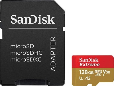 Extreme MicroSDXC 128 GB Class 10 UHSI/U3 A2 V30