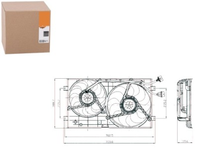 Nrf вентилятор радиатора vw new beetle 98- фото №1