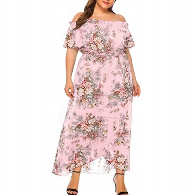 LETNIA SUKIENKA rozkloszowana PLUS SIZE XL-5XL