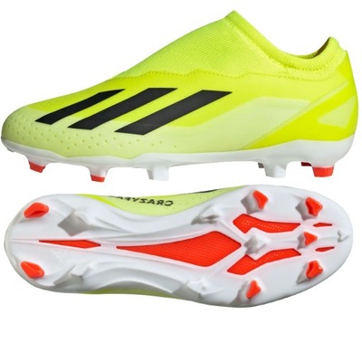 Buty adidas X CRAZYFAST League LL Jr FG IF0689 żółty 35 1/2