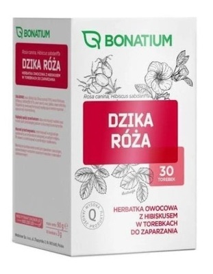 Bonatium Dzika róża Herbatka owocowa z hibiskusem, 30 saszetek