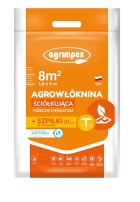 Agrowłóknina ściółkująca czarna 1,6 x 10 m 50 g/m²