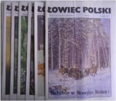 Łowiec Polski nr 1-5,7-9 z 1987 roku