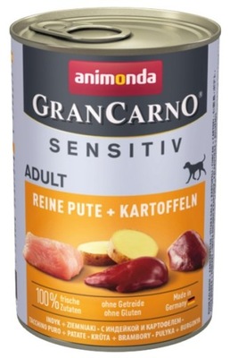 Animonda GranCarno Sensitiv Indyk ziemniaki 400g