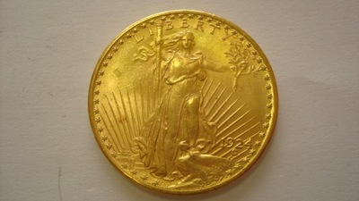 Moneta 20 dolarów USA 1924 stan 1-