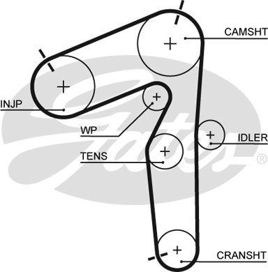 Ремень распределительного вала fiat brava bravo i doblo doblo/minivan marea palio punto pun фото №1