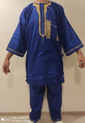 Afryka Togo Boubou Bubu Tradycyjny afrykański strój męski