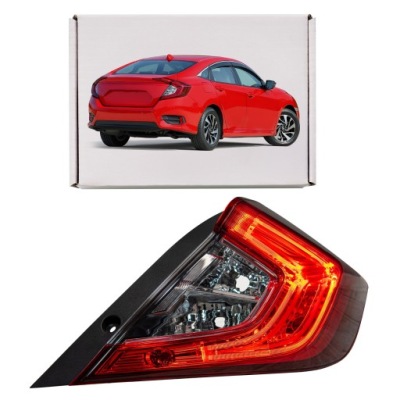 Honda civic x 2016-2019 sedan лампа задняя led правая 33500texy01 фото №1