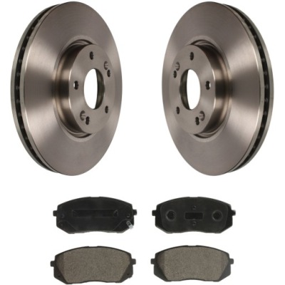 Тормозные диски + тормозные колодки перед hyundai i40 ix35 soul ii фото №1