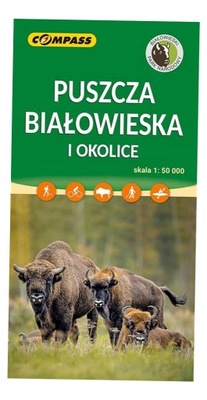 MAPA - PUSZCZA BIAŁOWIESKA 1:50 000