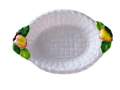 WŁOCHY PATERA PÓŁMISEK FAJANSOWY OWOCE