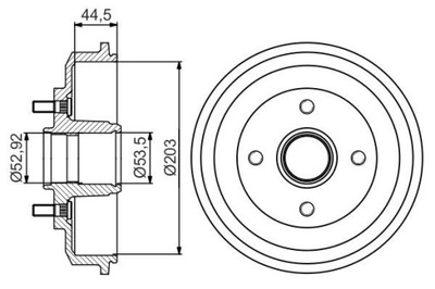 BOSCH 0 986 477 266 БАРАБАН ГАЛЬМІВНИЙ