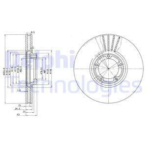 ДИСК ТОРМОЗНОЙ DELPHI BG3365