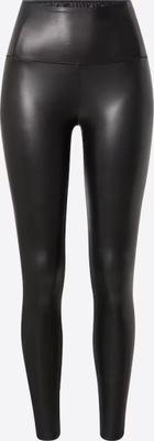 Legginsy skórzane AllSaints czarne XS