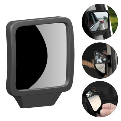 360 DEGREE HD CAR BLIND SPOT MIRROR ROTATABLE ADJUSTABLE 2 SIDE WIDE~56758