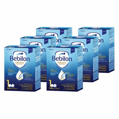 Bebilon 1 Pronutra Mleko początkowe ZESTAW 6x1000g