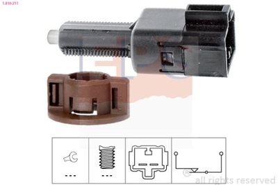 CONMUTADOR DE LUZ LUZ DE FRENADO TOYOTA AVENSIS 2,0 01- 1-810-211  