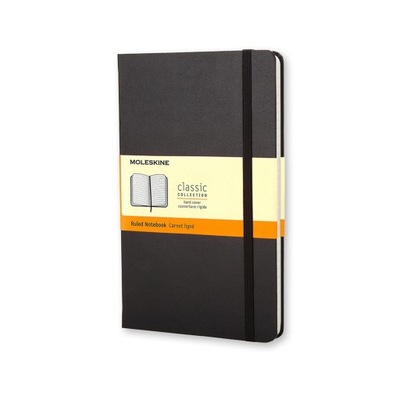 Notatnik Moleskine L linie twardy czarny