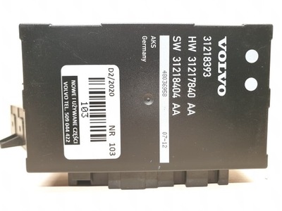 VOLVO V70 XC70 MÓDULO DE TAPA DE MALETERO OE 31218393  