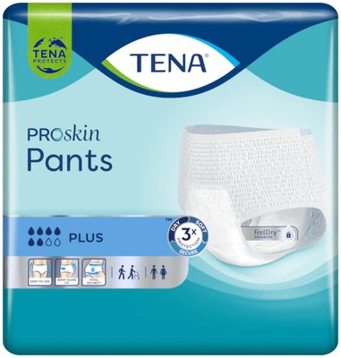 TENA Pants ProSkin Plus majtki chłonne S 15 sztuk