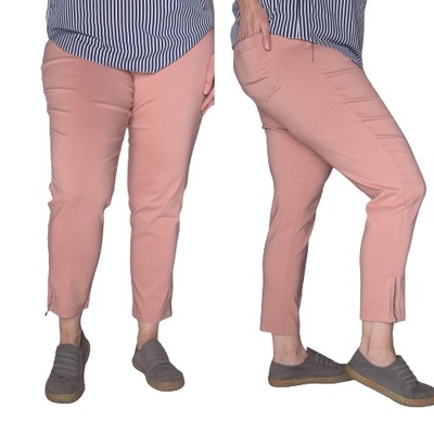 Spodnie CEVLAR z zameczkami kolor brudny róż rozmiar 46