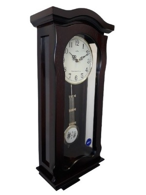 Zegar wiszący kwarcowy drewniany z kurantem Adler 20024