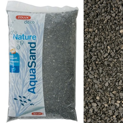 ZOLUX Aquasand Nature 5 kg bazaltowa czerń piasek