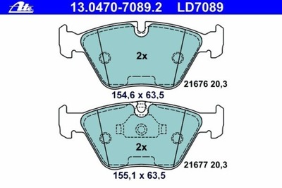 КОЛОДКИ HAM. ПЕРЕД BMW SERIA-3 E46, BMW SERIA-5 E39