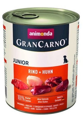 ANIMONDA GranCarno Junior Wołowina + kurczak 800g