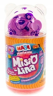 EPEE MISIOLINA 2 PACK MASY PLASTYCZNEJ CZERWONY I BŁEKITNY + 2 FOREMKI