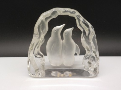 Kryształowy przycisk do papieru SZWECJA