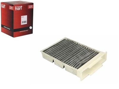 Фільтр повітря кабіни citroen c1 05- вугільний hart фото №1
