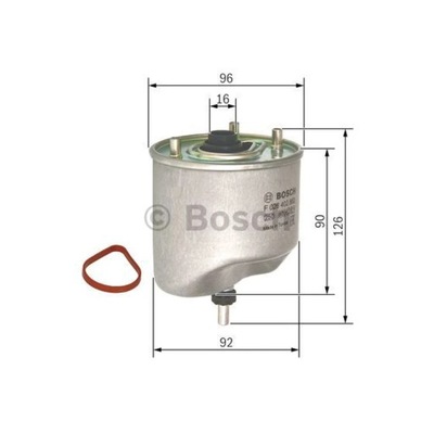 FILTRO COMBUSTIBLES BOSCH F 026 402 862  