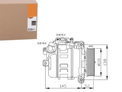 Компресор компресор кондиціонера [nrf] фото №1