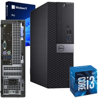 KOMPUTER DELL Optiplex 7050 SFF i3-6100 32GB DDR4 240GB SSD DVD Win11