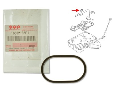 Уплотнительное кольцо прокладка картера масляный 16532-85f11 suzuki фото №1