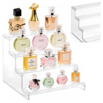 4-POZIOMOWE TACE NA KOSMETYKI TACA WYSTAWNA WYSTAWOWA ORGANIZER ŁAZIENKOWY