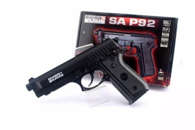 BERETTA SA P92 SWISS ARMS WIATRÓWKA 4.5 MM ZESTAW